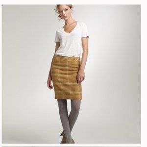 J Crew Sunnie grey plaid wool pencil skirt